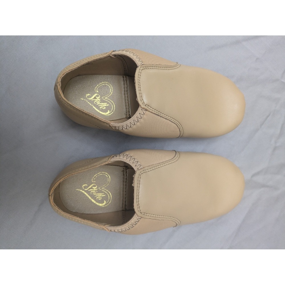 Stelle Jazz Dance Shoes  Tan Unisex Kid  Leather Upper Slip On Size 12 M L